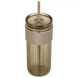 Serendipio Mayfair Plastic Tumbler & Straw Stone Top